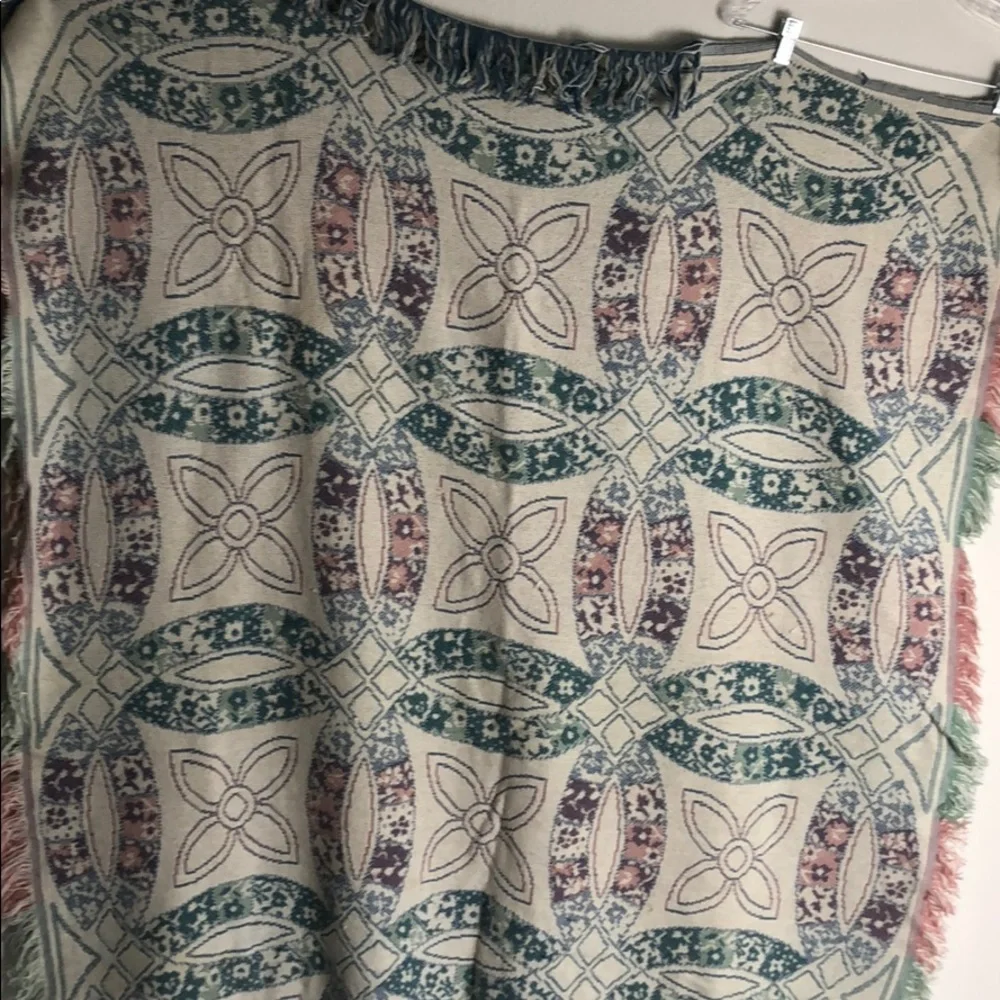 Crown Crafts 100% Cotton Throw Blanket